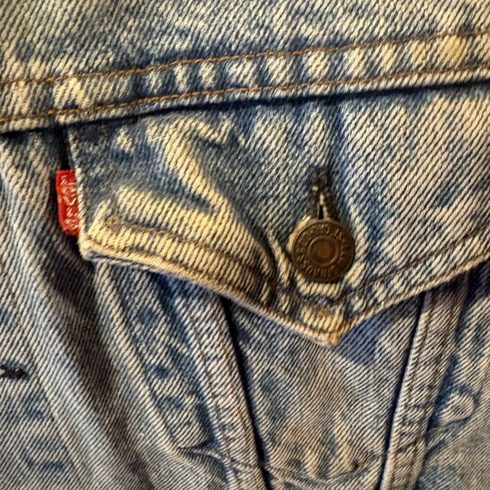 Levis patchwork denim vest - image 2